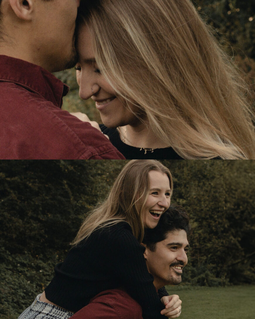 Romantic couple photoshoot in Amsterdam Romantic couple portrait collage